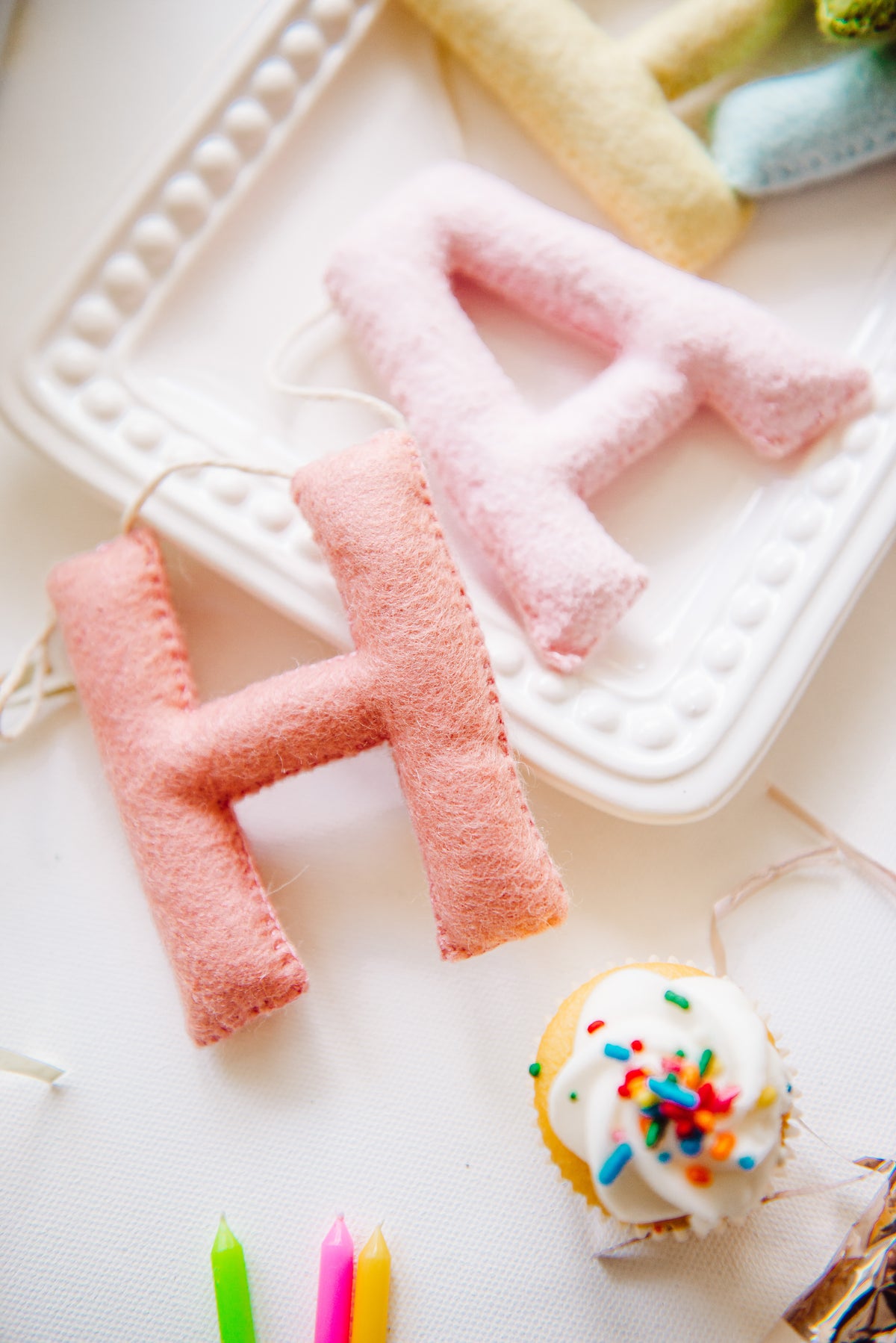 Happy Birthday Banner - Pastel Rainbow