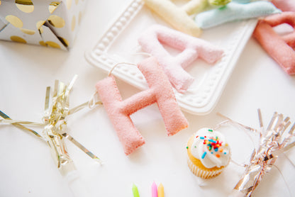 Happy Birthday Banner - Pastel Rainbow